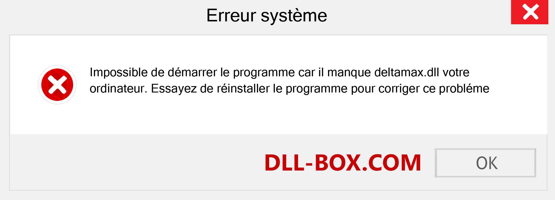 Le fichier deltamax.dll est manquant ?. Télécharger pour Windows 7, 8, 10 - Correction de l'erreur manquante deltamax dll sur Windows, photos, images